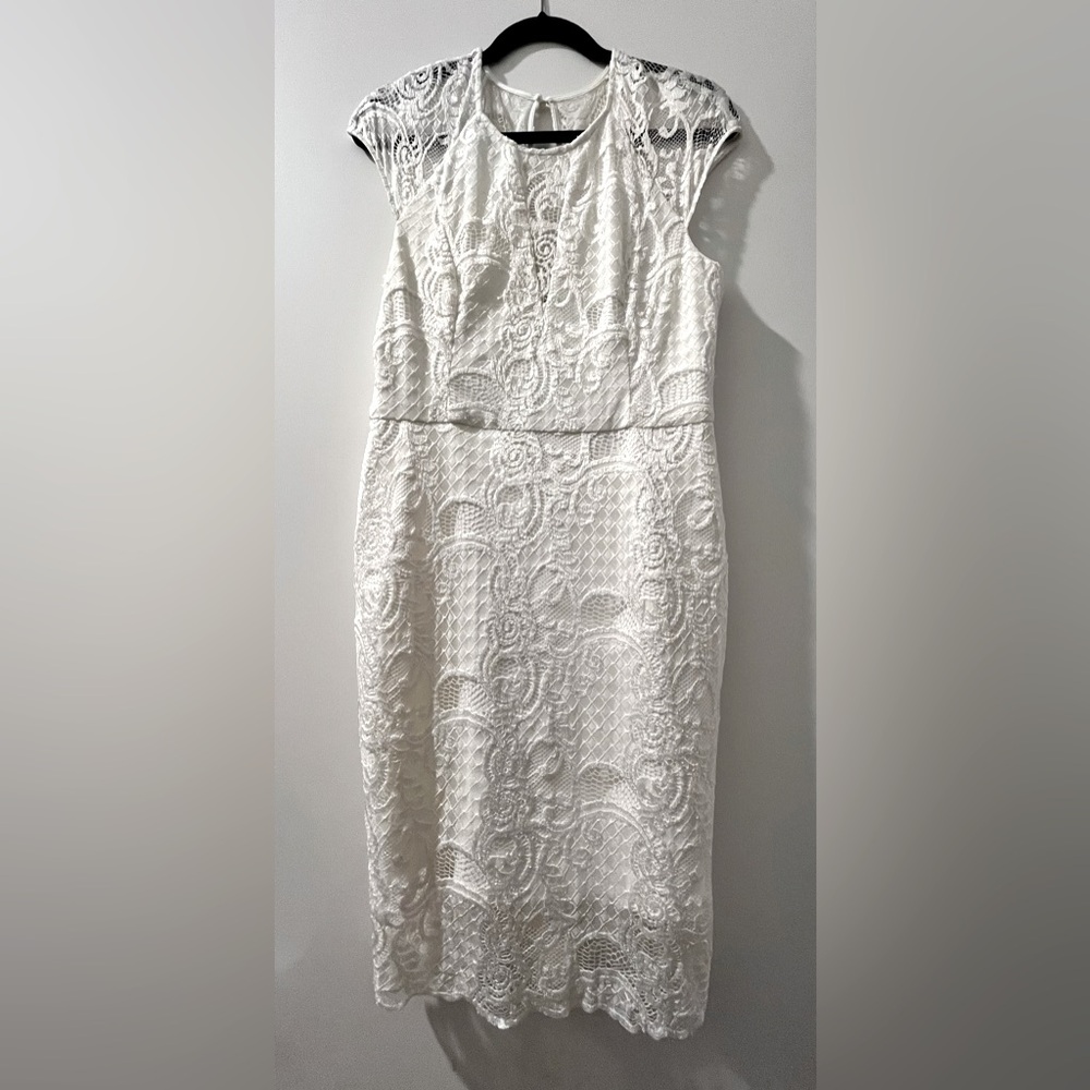 GUESS White Lace Dress- size 14